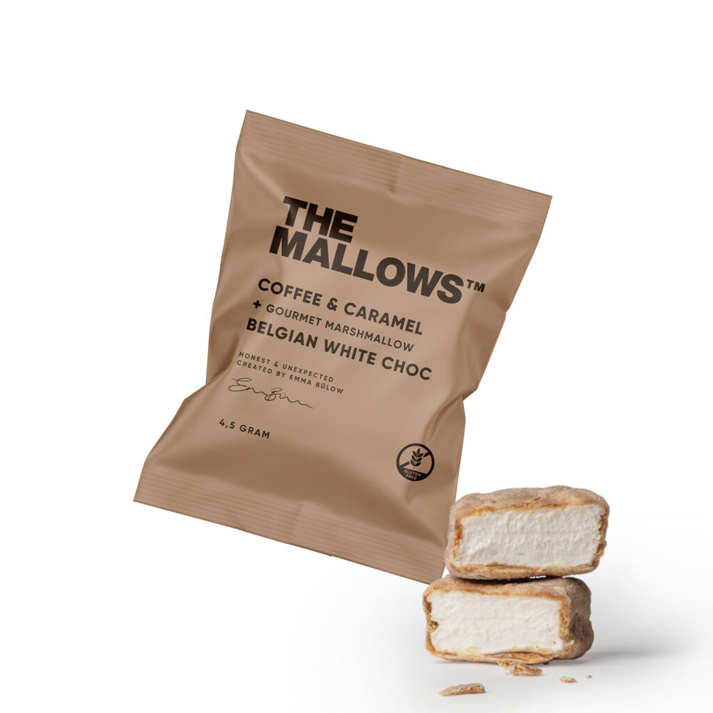 White Chocolate gourmet mallows hvid chokolade coffee house maldon seasalt skumfiduser gourmet marshmallows espresso peter larsen kaffe caramel