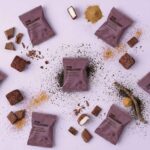 The Mallows Flowpacks skumfiduser Dark Liqourice mælkechokolade og Lakrids, lakridsgranulat enkeltpakkede firmaslik marshmallows belgisk chokolade Emma Bülow dansk slik for voksne