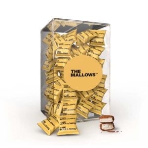 The Mallows Flowpack container skumfiduser med caramel og salt Mallows box