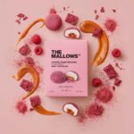 Caramel Filled Mallows Belgisk Ruby chokolade The Mallows Marshmallows Belgian chocolate karamel-Skumfiduser med karamel fyld
