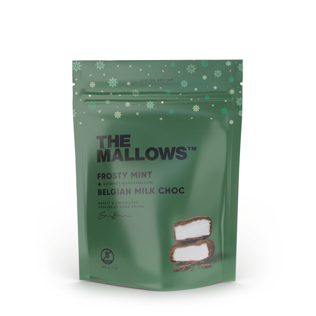 skumfiduser mint frosty winter limited regular hvid chokolade gourmet mallows marshmallows chocolate white vinter jul mandelgave glutenfree glutenfri Emma Bülow Denmark